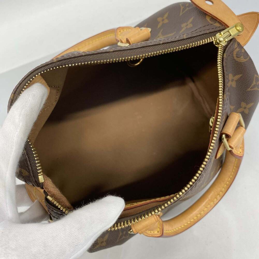 LOUIS VUITTON Authentic Brown Monogram Speedy 25 Bag - Picture 4 of 11